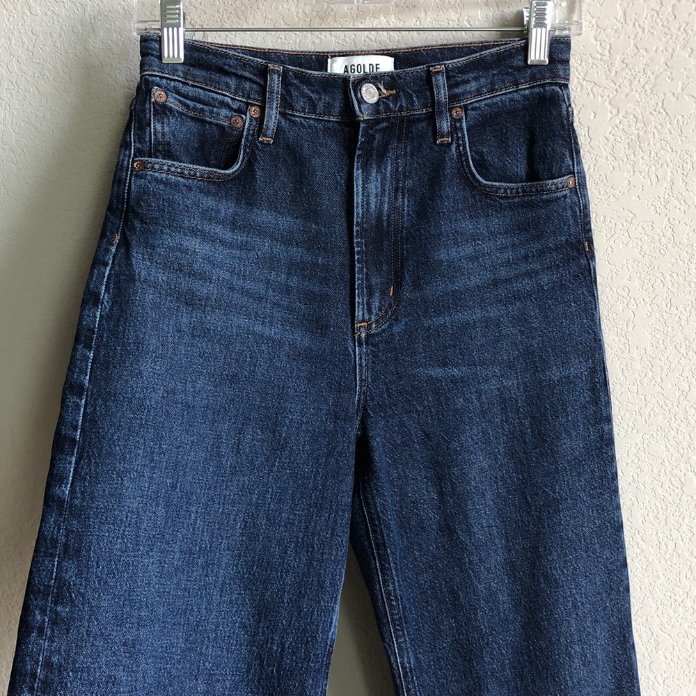 Agolde Ren Jeans High Rise Wide Leg A200B-1554 Comfort Stretch - Picture 3 of 16